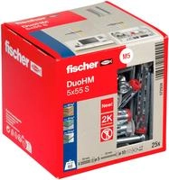 Fischer D&uuml;bel 572924 DuoHM 5 x 55 S TX, 10x55mm Hohlraumd&uuml;bel, 25 St&uuml;ck