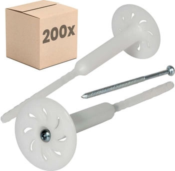 Protektor 200x Dämmstoff-Schraubdübel Ø8x240mm WDVS für Fassadendämmung (40092303579590)