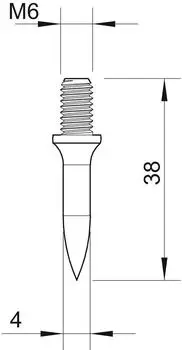 OBO Bettermann D&uuml;bel 903 30G M6 30x8mm 100 St&uuml;ck (3100308)