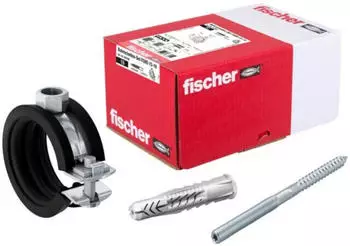 Fischer FGRS 15-19 Gelenkrohrschellen-Set, Stahl galvanisch verzinkt, 15-19mm (547056)