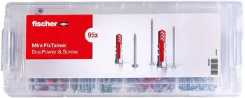Fischer MiniFixTainer DuoPower D&uuml;bel- und Schrauben-Sortiment 95-teilig (560097)