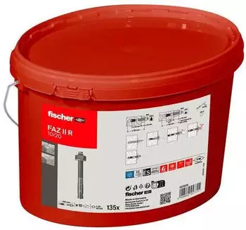 Fischer Bolzenanker FAZ II 10/20 Edelstahl, 135 St&uuml;ck (FAZ II 10/20)