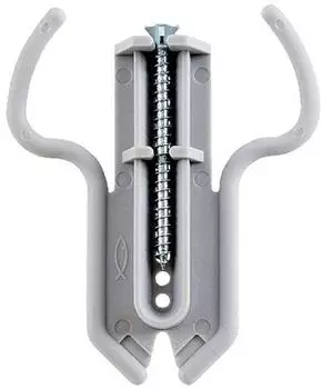 Fischer Geh&ouml;rnklammer 72mm grau, 20 St&uuml;ck (073121)