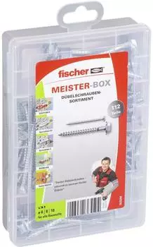 Fischer Meister-Box Schrauben-Sortiment 112-teilig (553348)