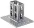Fischer Sattelflansch PSF 82 galvanisch verzinkter Stahl, Profil 41D (533741)