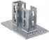 Fischer Sattelflansch PSF 124 galvanisch verzinkter Stahl, 62D (533742)