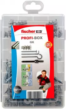 Fischer Profi-Box GK + Schrauben, Dübel hellgrau, 101-teilig (518528)