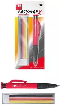 TOX easyMarx Tieflochmarker mit Ersatzminen, farbsortiert (09770001)