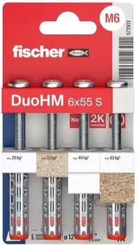 Fischer DuoHM Hohlraumd&uuml;bel 6x55mm, 4 St&uuml;ck (572913)