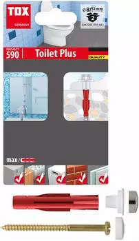TOX Toilet Plus Stand-WC-Befestigung Allzweckd&uuml;bel 8x51mm (045701461)
