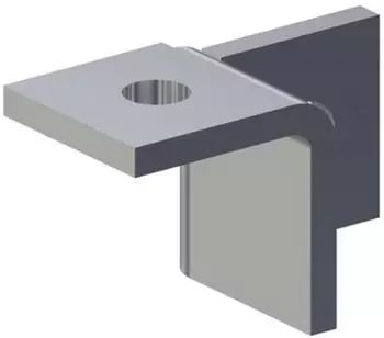 Fischer FUF 180&deg;R Verbindungselement, galvanisch verzinkter Stahl (504383)