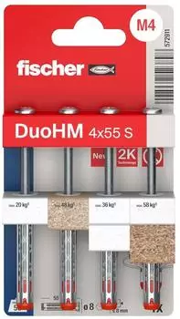Fischer DuoHM Hohlraumd&uuml;bel 4x55mm PZ, 4 St&uuml;ck (572911)