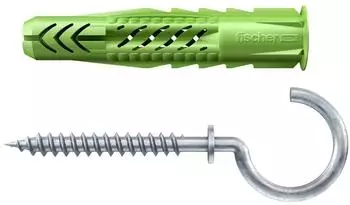 Fischer UX Green 8x50 R RH Universald&uuml;bel mit Rand und Rundhaken (532707)