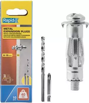 Rapid Hohlraumd&uuml;bel f&uuml;r Gipskarton 6-16mm, 10er-Pack (5001549)