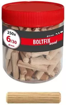 TOX Boltfix Wood Holzd&uuml;bel 6x30mm, 250 St&uuml;ck (015200101)