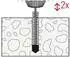 Fischer WHG-Set beschichteter Beton M20, galvanisiert, 10 Stück (558317)