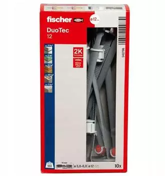 Fischer DUOTEC 12 Kippd&uuml;bel Kunststoff, 10 St&uuml;ck (542796)