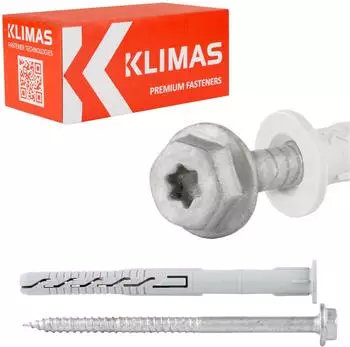 KLIMAS KPR-FAST-K Rahmendübel 10x230mm Nylon Sechskantkopf Torx (KPR-FAST-K)