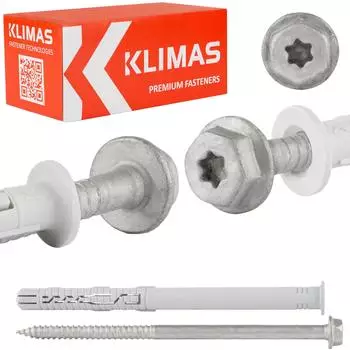 KLIMAS KPR-FAST-K Rahmendübel Sechskantkopf Torx 12x300mm (KPR-FAST-K)