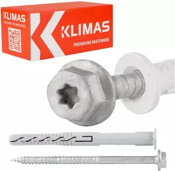 KLIMAS Rahmendübel KPR-FAST-K Sechskantkopf Torx 12x160mm (KPR-FAST-K)