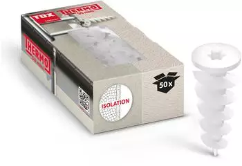 TOX Thermo 50 Mini Dämmstoffdübel 18x50mm, 50 Stück (072100231)