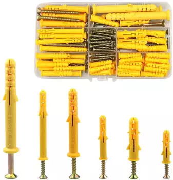 LuxusKollektion Dübel- und Schrauben-Set 150-teilig M6/M8/M10 30-80mm