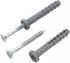 Protektor Schlagdübel-Set Kreuzschlitz 6x40mm, 100 Stück, Stahl silber