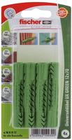 Fischer 524814, Fischer Universald&uuml;bel UX GREEN 12x70 K (gr&uuml;n, 4 St&uuml;ck)