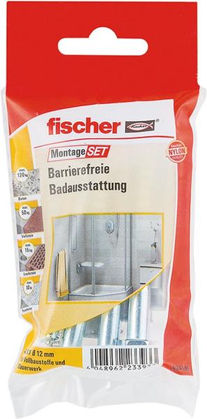 Fischer Montageset Barrierefreie Badausstattung 8-teilig (534595)