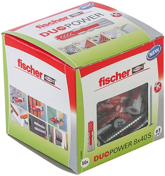 Fischer Duopower 8 x 40 S LD mit Schraube 50 Stück (535460)