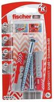 Fischer 2x DUOPOWER 12x60 S mit Schraube - 537624