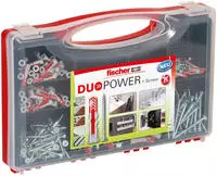 fischer Red-Box DuoPower + S 2K 536091 D&uuml;bel- und Schrauben-Sortiment, 280-teilig