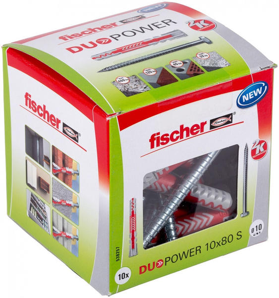 Fischer Befestigungssysteme Fischer DUOPOWER 10x80 S LD 2-Komponenten-Dübel 80mm 10mm (538257) 10 Stück