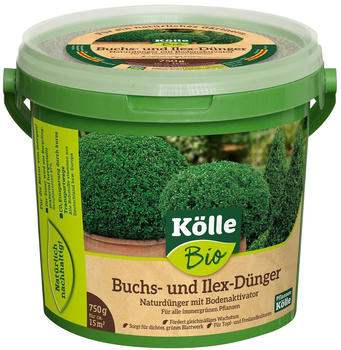 Pflanzen-Kölle Buchs- & Ilexdünger 750 g Eimer Naturdünger mit Bodenaktivator
