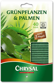 Chrysal Grünpflanzen & Palmen Düngestäbchen 40 Stück