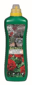 Gärtner's Blumenpflege Aktiv-Pflanzennahrung mit Spurennährstoffen 1 Liter