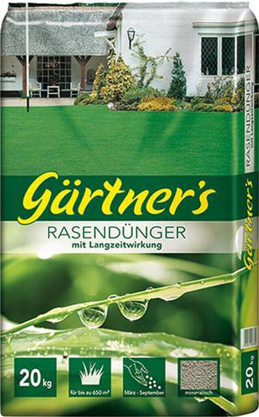 Gärtner's Rasendünger mit LZW komp.20 kg