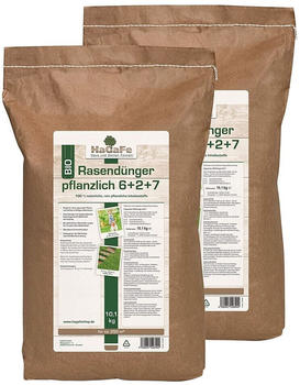 HaGaFe Rasendünger rein pflanzlich im Papierbeutel 20,2 kg (2 x 10,1 kg)