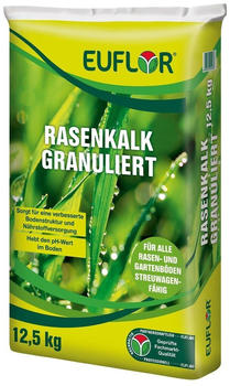 Euflor Rasenkalk granuliert Magnesiumkalk für Rasen und Gartenböden 12,5 kg