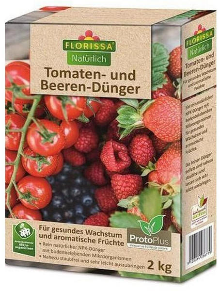 Florissa Spezialdünger für Tomaten und Beeren Pulver Naturdünger 2kg