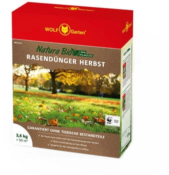 Wolf-Garten Bio Rasendünger Herbst für 50 m² 3,4 kg