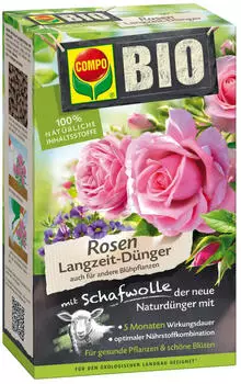 COMPO Rosen-Langzeitd&uuml;nger Bio mit Schafwolle 2 kg