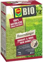 Compo 25582 02 004, COMPO Bio Rasend&uuml;nger - Unkraut & Moos Stopp - 3 kg,...