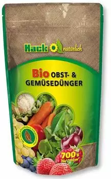 Hack HACK Bio Obstdünger und Gemüsedünger 700 g Beetdünger Balkondünger