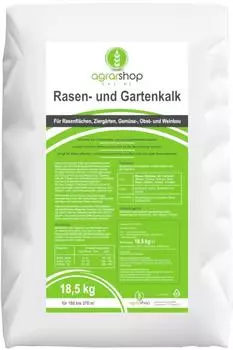 Agrarshop Online Rasen- und Gartenkalk 20 kg Kohlensaurer Kalk