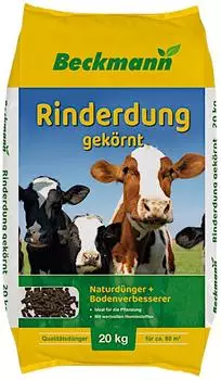 Beckmann - Im Garten Beckmann Rinderdung gekörnt 20 kg Naturdünger Bodenverbesserer Bodenaktivator
