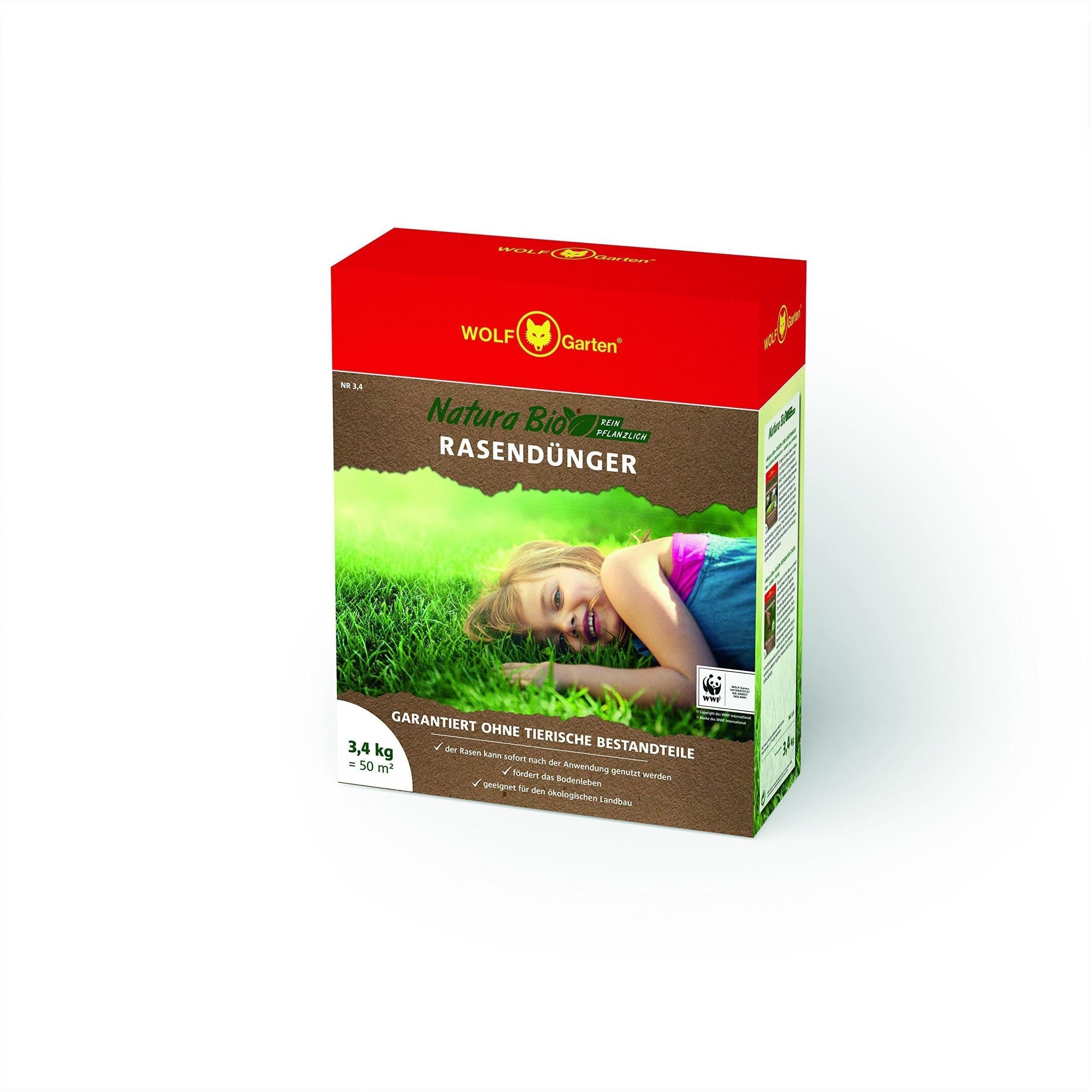 WolfGarten Natura Bio Rasendünger 50m² Test ☀️ Angebote