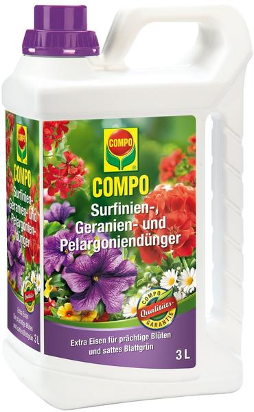 Compo Surfinien-, Geranien- und Pelargoniendünger 3 Liter