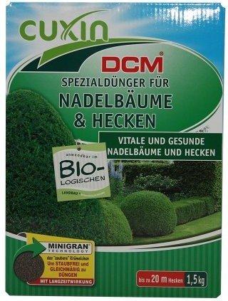 CUXIN DCM Minigran Spezialdünger für Nadelbäume und Hecken 1,5 kg