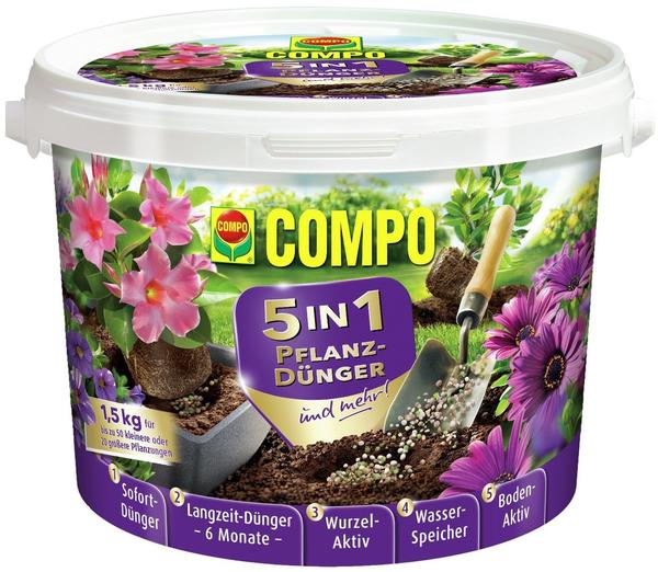 COMPO 5in1 Pflanzdünger und mehr 1,5kg